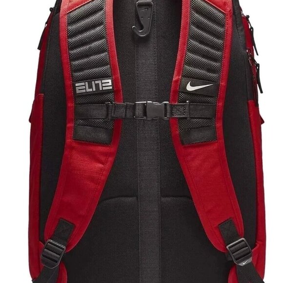 Nike Hoops Elite Pro Max Air Basketball Backpack Red/Silver Black BA5554-657 - Picture 2 of 5